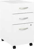 Bush Business Furniture Studio C 3 Drawer Mobile File Cabinet in White by BushBusinessFurniture