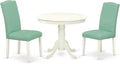 East West Furniture ANEN3-LWH-57 3 Piece Dinette Set by EastWestFurniture
