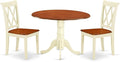 East West Furniture DLCL3-BMK-W 3 Piece Dinette Set by EastWestFurniture