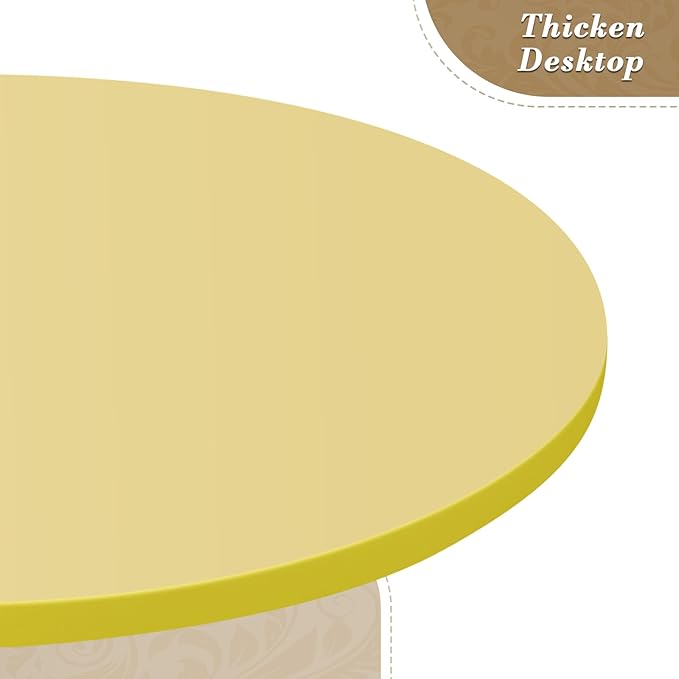 Athena Collection Modern Bar Table Round Top Height Adjustable, Tall Bistro Pub - Image 4