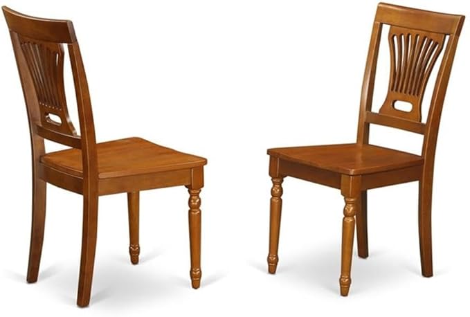 East West Furniture PLAI5-SBR-W 5 Piece Dining Room Furniture Set Includes an - Image 4