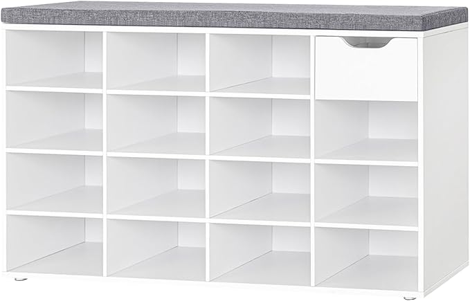 DINZI LVJ Shoe Bench, Entryway Storage Bench by DINZILVJ