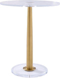 Clear Acrylic Table with Cone Metal Pole … by MEETLAKE