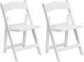 TentandTable White Resin Folding Chairs by TentandTable
