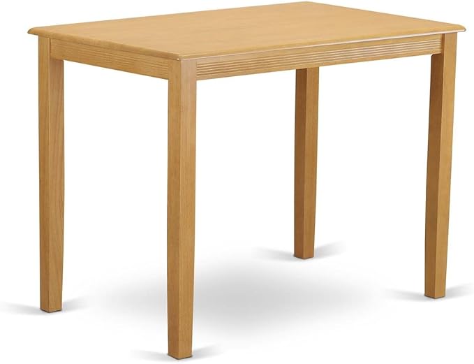 East West Furniture YAPB3-OAK-W 3 Piece Kitchen Counter Height Dining Table Set - Image 2