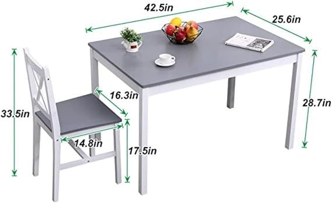 SogesHome 42.52'' Dining Table Set - Image 4
