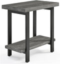 Alaterre Furniture Pomona Metal and Wood 2-Tier End Table, Living Room Furniture by AlaterreFurniture
