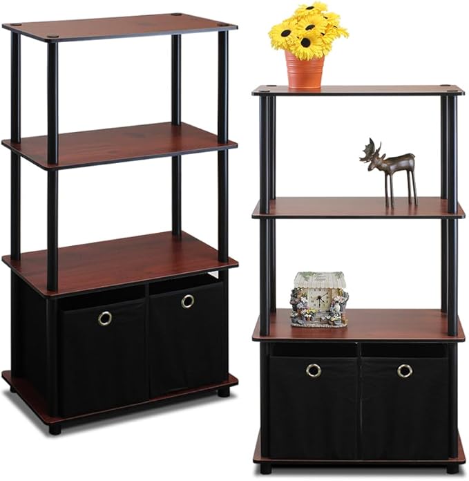 Furinno Go Green 4-Tier Multipurpose Storage Shelf by Furinno-FitsYourSpaceFitsYourBudget