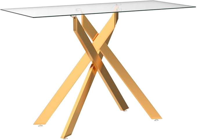 Modern Cross-Leg Console Table - Image 5