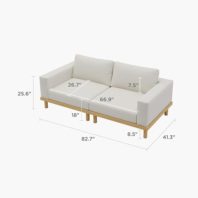 Acanva Minimalist Modular Sectional Sofa - Image 2
