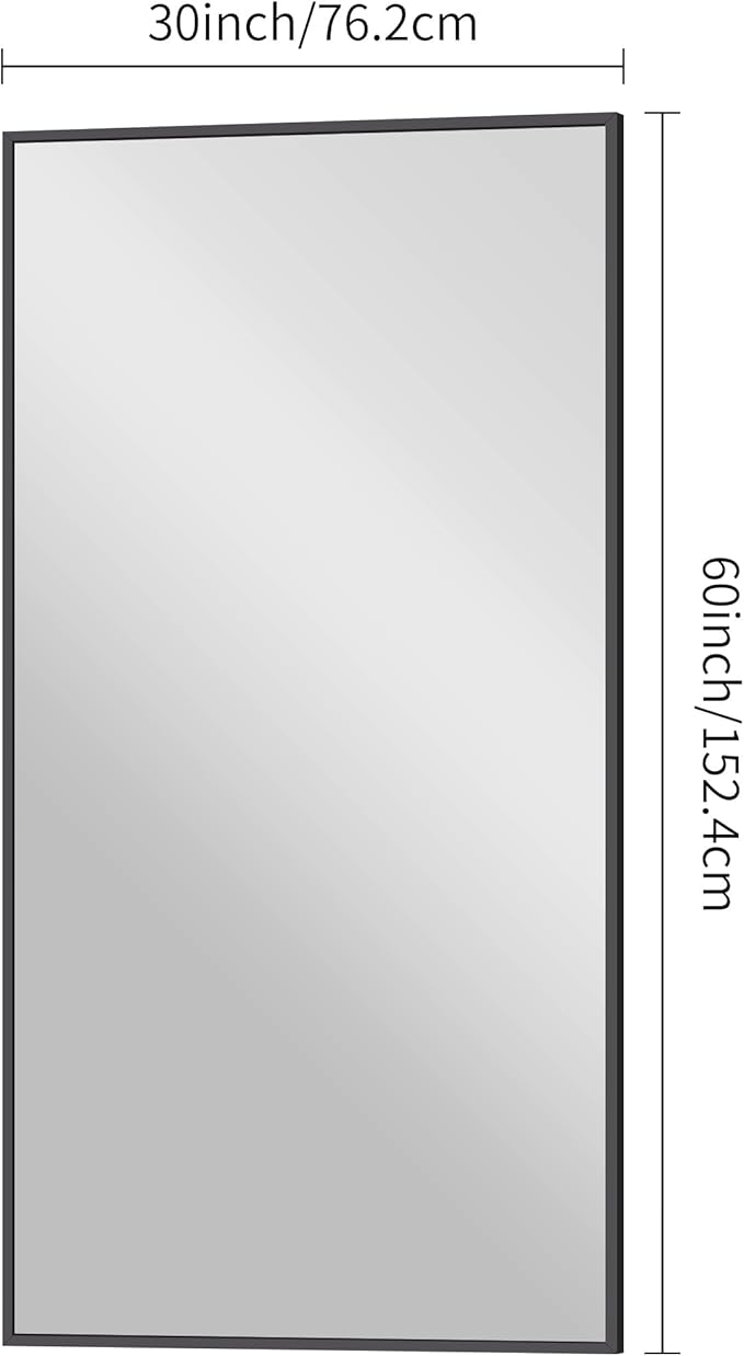 BONEWEI Bathroom Mirror, 30x60 inch Large Wall Mirror - Image 7
