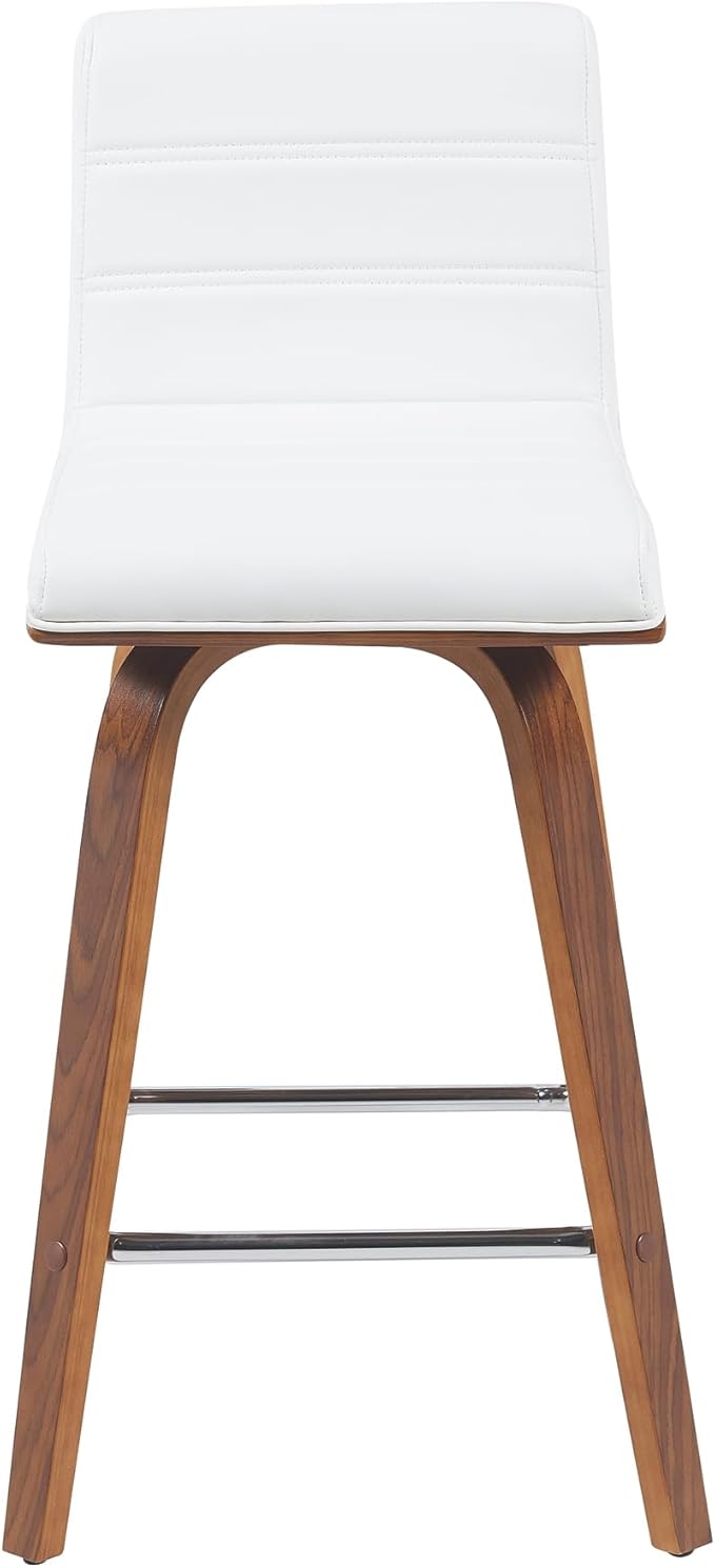 Armen Living Vienna Modern Swivel 26" Counter Height Barstool - Image 3