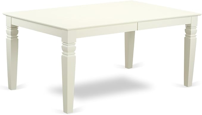 East West Furniture LGBO9-LWH-LC 9 Piece Kitchen Table Set Includes a Rectangle - Image 3