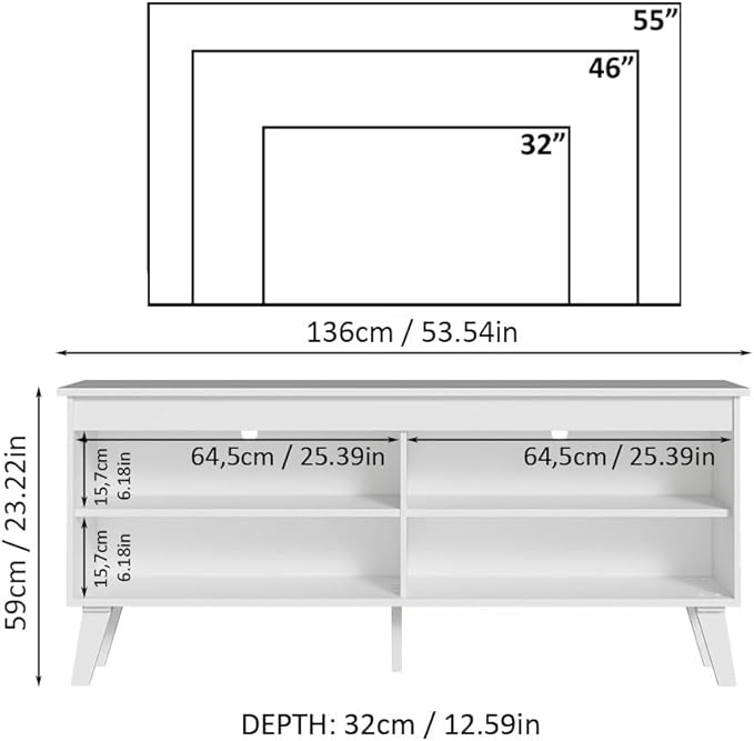 Madesa Compact TV Stand Cabinet - Image 3