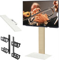 V3 High Type TV Stand w/Multi-Device Holder and Soundbar Shelf M White Set | by WALL