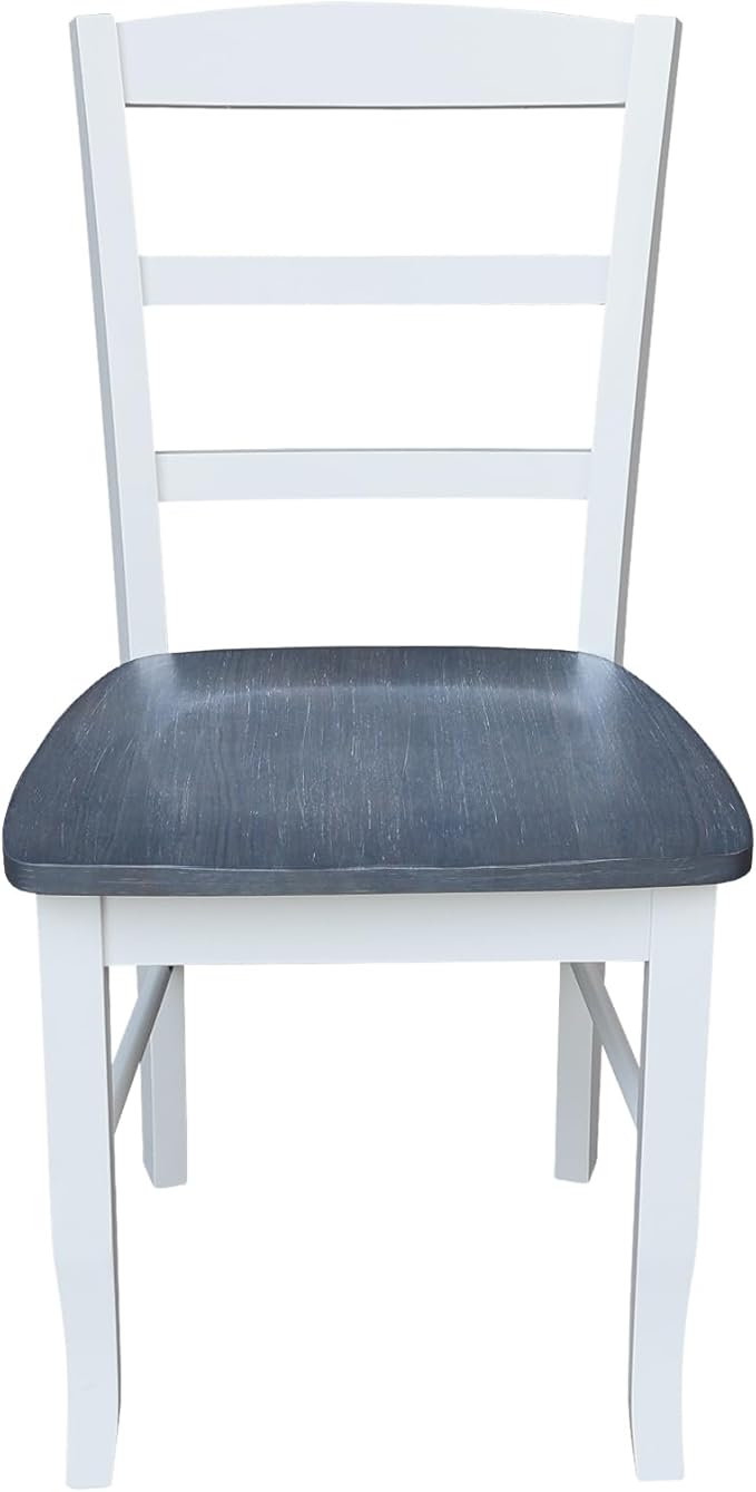 IC International Concepts Set of Two Madrid Ladderback Dining Chairs - Image 4