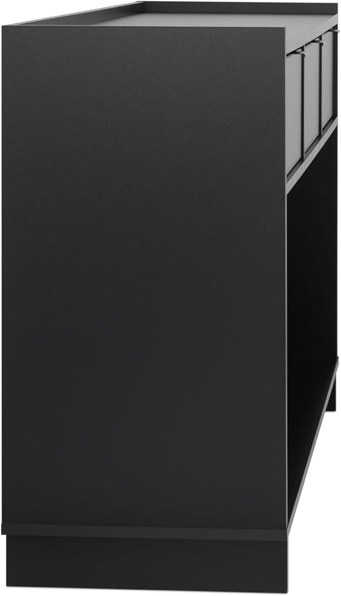 Prepac Black Simply Modern Entryway Table, Narrow Console Table - Image 14