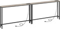 HOOBRO 2 Pack 47.2" Narrow Console Table by HOOBRO