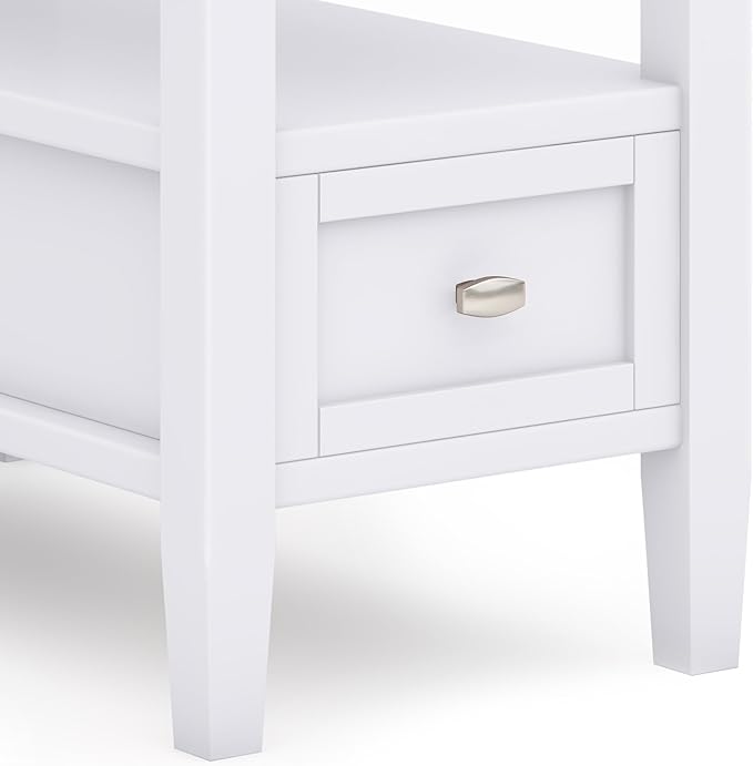 SIMPLIHOME Warm Shaker SOLID WOOD 14 inch Wide Rectangle Transitional Narrow - Image 8
