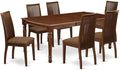 East West Furniture DOIP7-MAH-C 7 Piece Kitchen Table Set Consist of a by EastWestFurniture