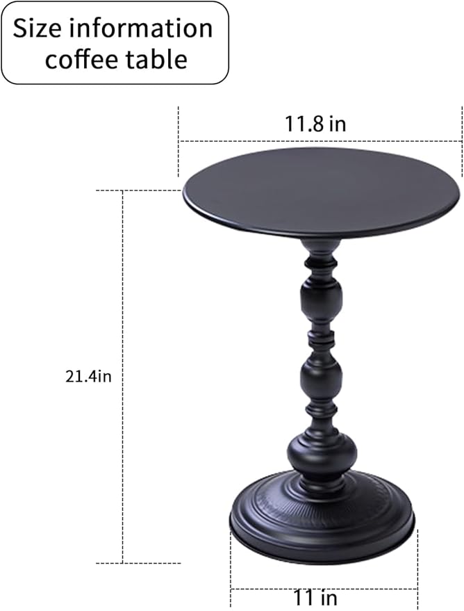 Chic Vintage Round Side Table - Image 2