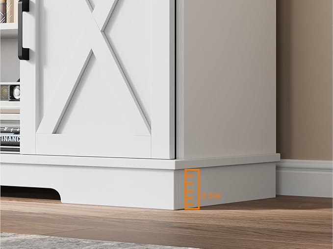 CABIHOME Farmhouse Tv Stand for 65 Inches TVs, Entertainment Center - Image 7