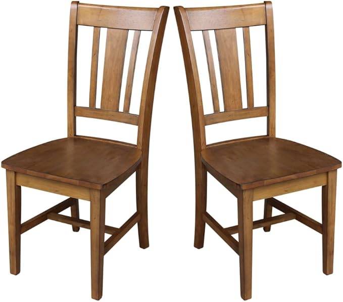 Set of Two San Remo SplatBack Dining Chairs by InternationalConcepts