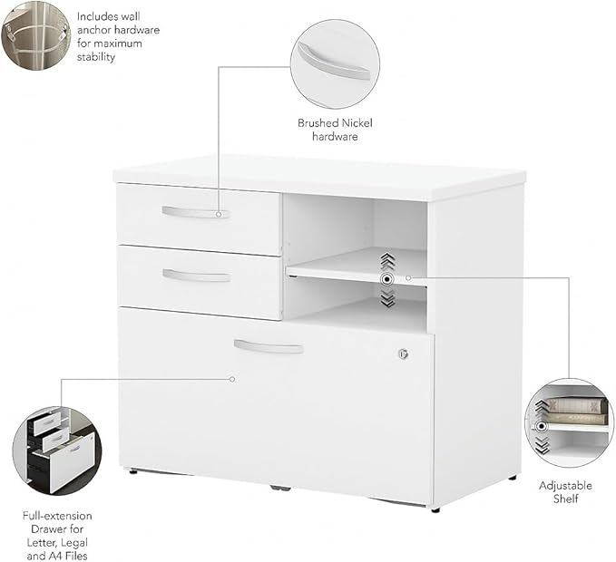 Bush Business Furniture Studio C Office Storage Cabinet - Image 4