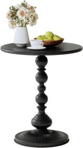 XIV Metal Small Round Side End Table, Vintage Matte Coffee Drink Cocktail Table by XIV%E2%80%94LetArtFreezeInXIV