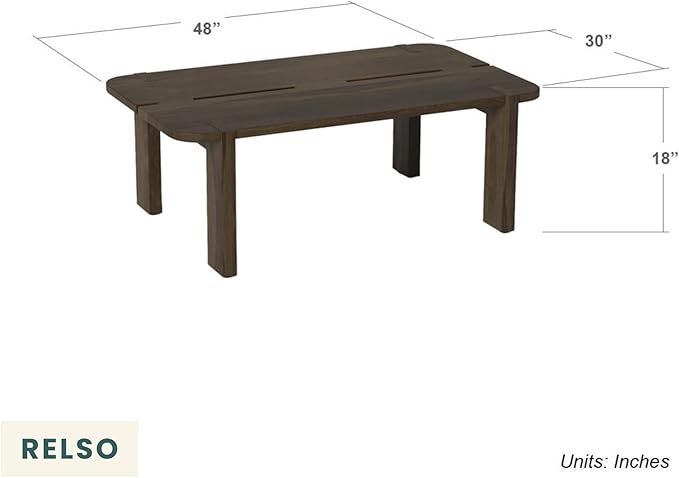 Mocha Coffee Table – Handcrafted Mango Wood Table - Image 2