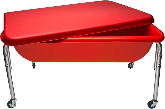 Children's Factory Medium Sensory Table – 18″ Height Table and Lid, Sandbox by ChildrensFactory