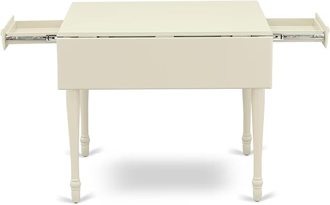 East West Furniture MZBA5-LWH-01 5 Piece Dinette Set Includes a Rectangle - Image 11
