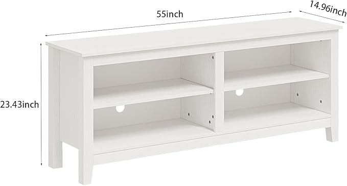 Panana TV Stand, Classic 4 Cubby TV Stand - Image 2