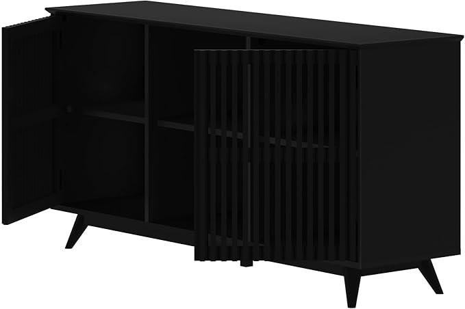 Plank+Beam Mid-Century Modern Wood TV Stand, Solid Wood Entertainment Console - Image 12