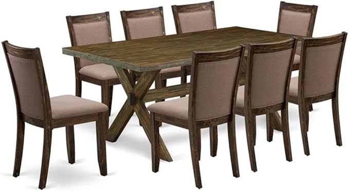 East West Furniture X777MZ748-9 9 Piece Dining Room Furniture Set Includes a by EastWestFurniture