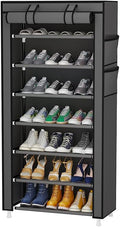 Calmootey 7 Tier Shoe Rack Organizer, Portable Shoe Shelf by Calmootey