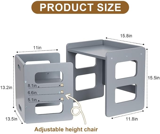 Montessori Weaning Table and Chair Set - Image 3