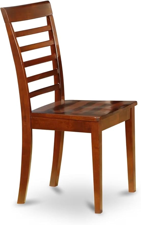 East West Furniture CAML6C-MAH-W 6 Piece Modern Dining Table Set Contains a - Image 4