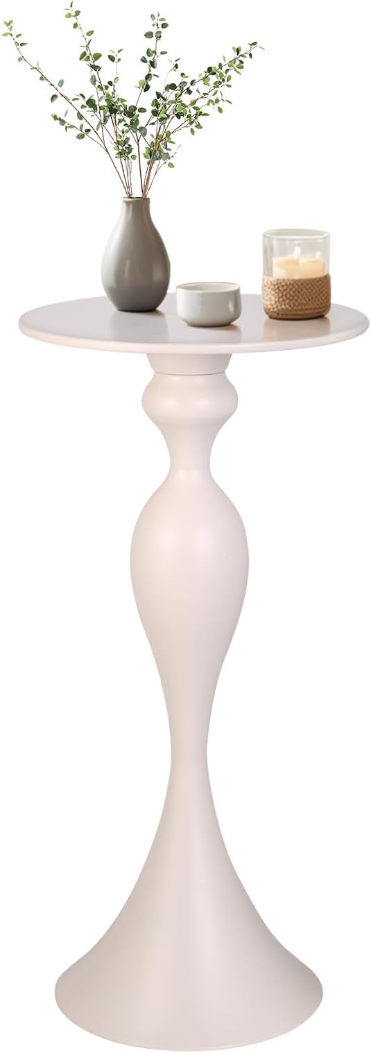 Small Accent Meatl Side Tables, Metal Round Martini Table, Vintage Side End - Image 8