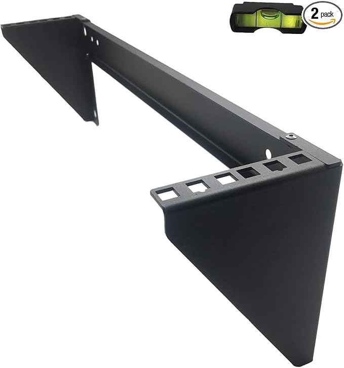 JINGCHENGMEI 2 Pack of 3U 125 lb Weight Capacity Heavy Duty 19 Inches Steel by JINGCHENGMEI