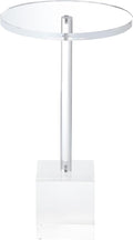 Clear Acrylic End Table, Side Table, by MEETLAKE