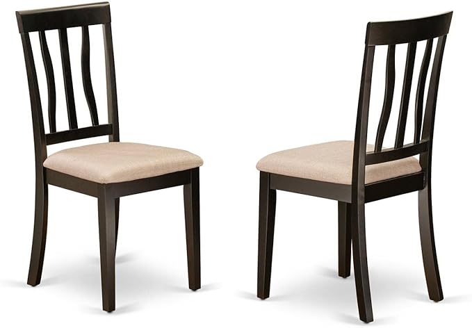 East West Furniture HLAN3-CAP-C 3 Piece Dining Table Set - Image 3