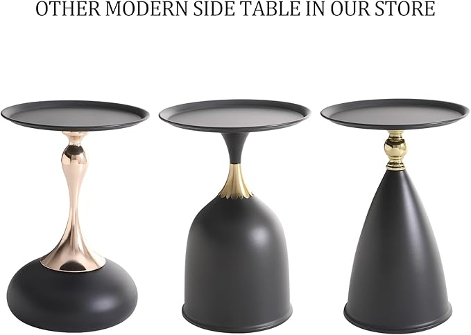 Small Round Pedestal Side Table - Image 8