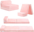 Tiita Folding Sofa Bed for Kids, Toddler Fold Out Couch by TiitaHome