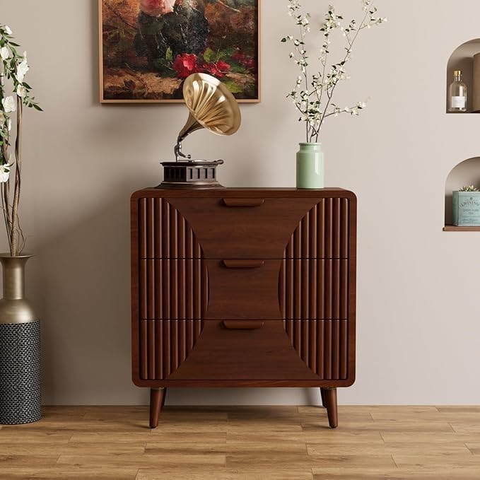 COSIEST Walnut Accent Cabinet - Image 3