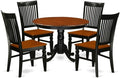 East West Furniture HLWE5-BCH-W 5 Piece Modern Dining Table Set Includes a by EastWestFurniture