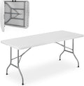 Athena Collection 6 ft Square Folding Dining Table, Large Plastic Foldable by AthenaCollectionFurniture