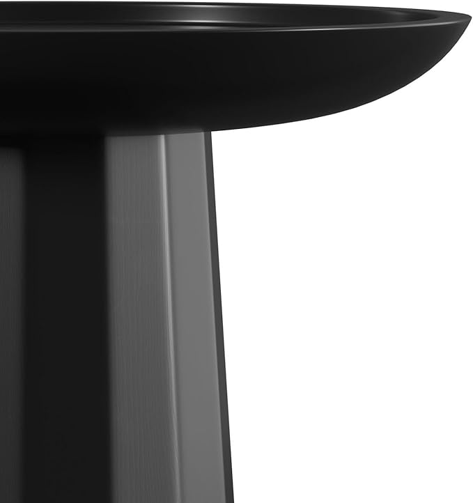 SIMPLIHOME Dayton Solid Mango Wood 13 Inch Wide Round Contemporary Wooden - Image 5