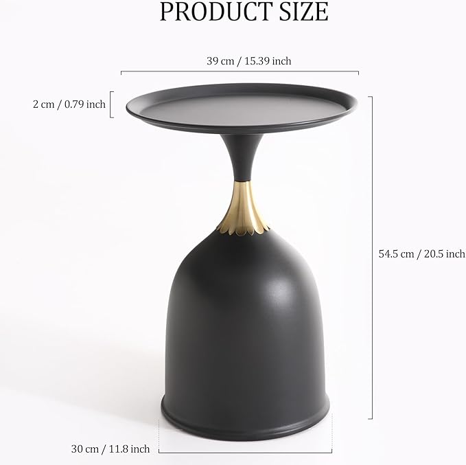 Small Round Pedestal Side Table - Image 3