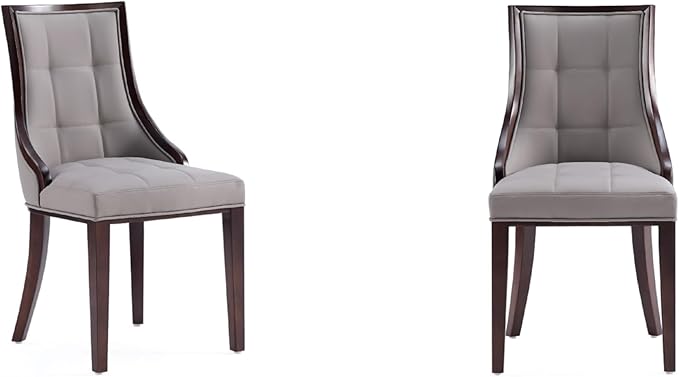 Manhattan Comfort Fifth Avenue Faux Leather Dining Chairs, Parsons Accent by ManhattanComfort